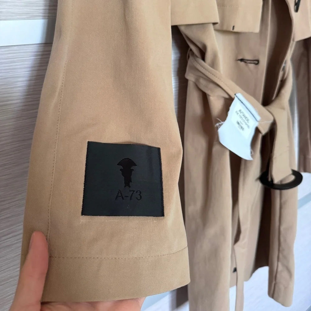AVTANDIL 2 in 1 Trench Coat In Beige Sz. S - Picture 10 of 16